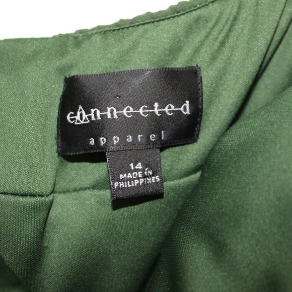Connected Apparel Formal Prom Forest Green Dress - Picture 3 of 4